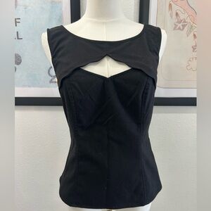 Modcloth Black Cutout Blouse